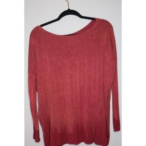 Long Sleeve Red Top